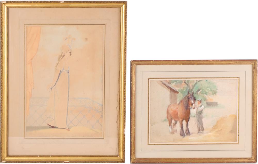 Double Sided Portraits, Watercolor
