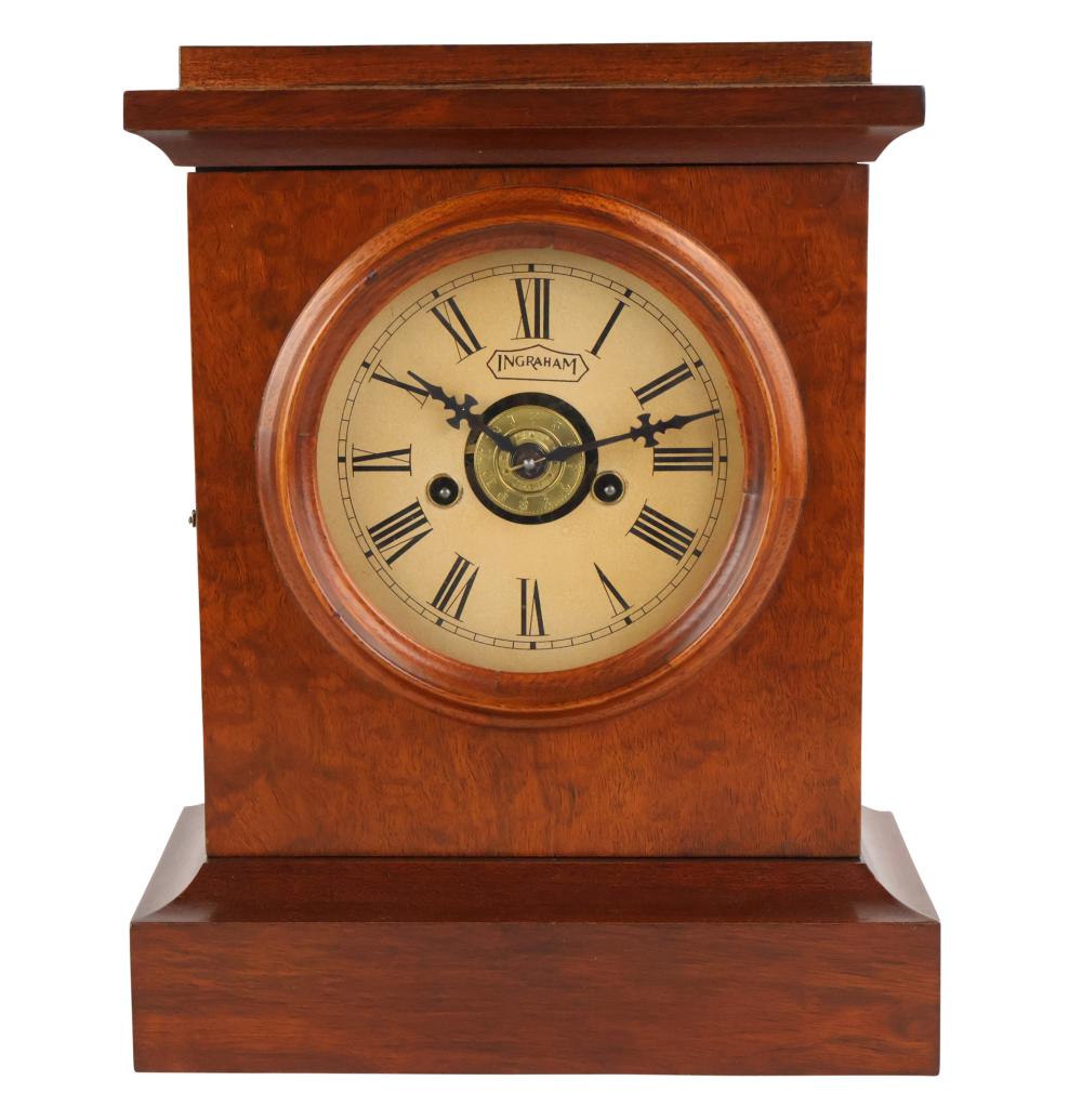 Ingraham Walnut Mantel Clock