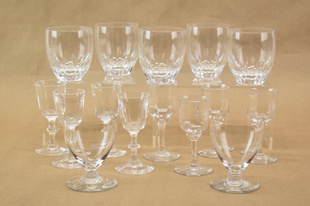 Set of Five Baccarat Glass Tumblers