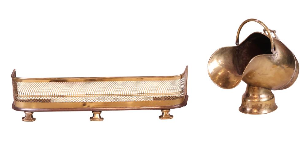 Victorian Pierced Brass Fire Fender
