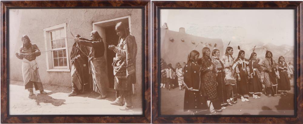 Two Native American, Sepia Tones Photographs