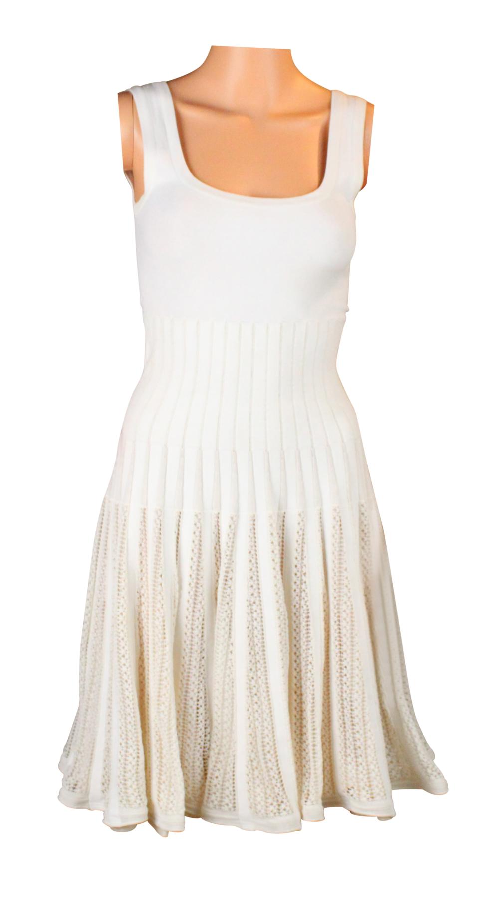 Sold at Auction: Alaia White Sleeveless Dress