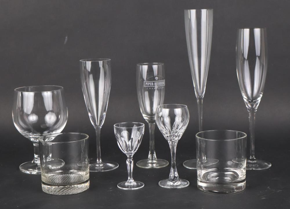 Group of Assorted Colorless Glass Stemware