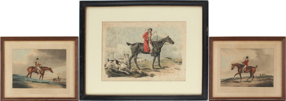 Henry Thomas Alken, British 1785-1851, Morning and Afternoon, Aquatints