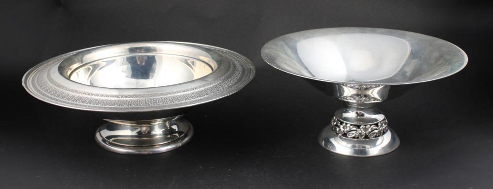 Mid Century Sterling Silver Footed Compote