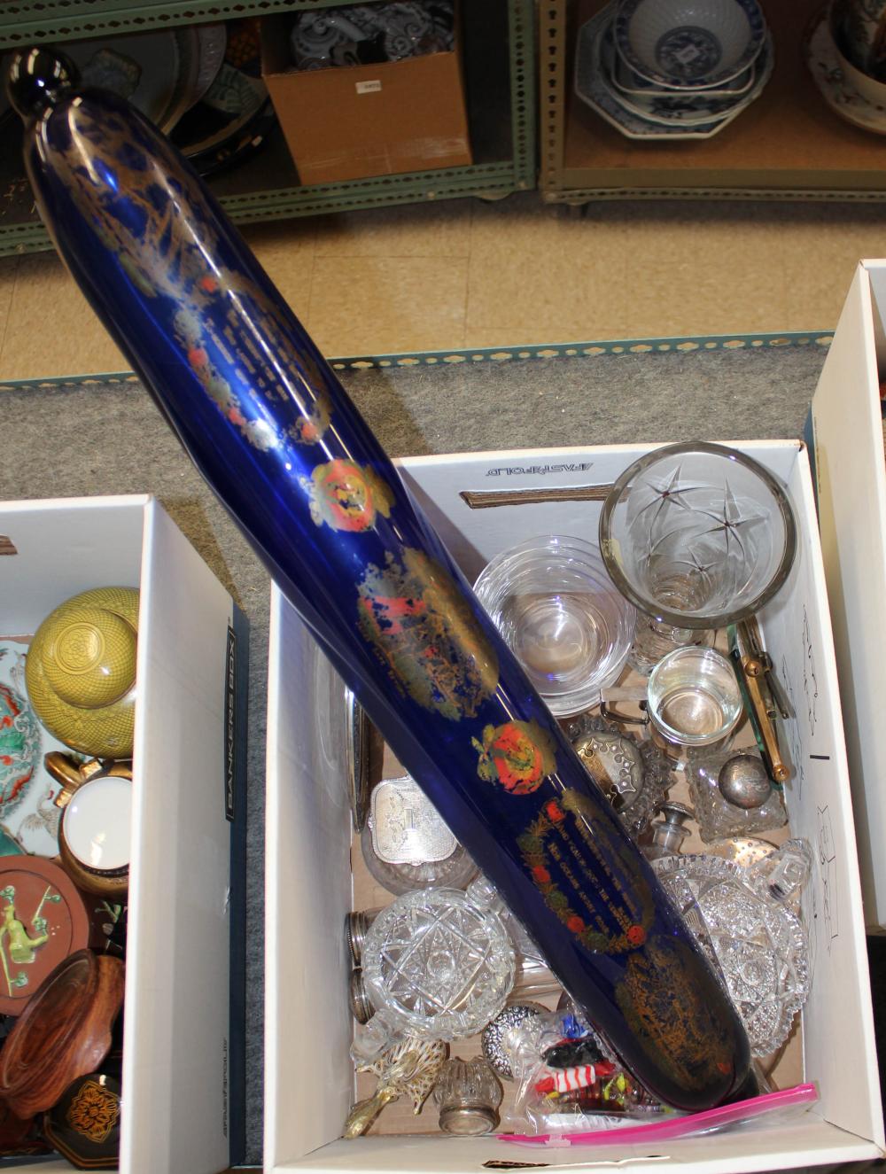 BOX LOT: MIXED GLASSWARE