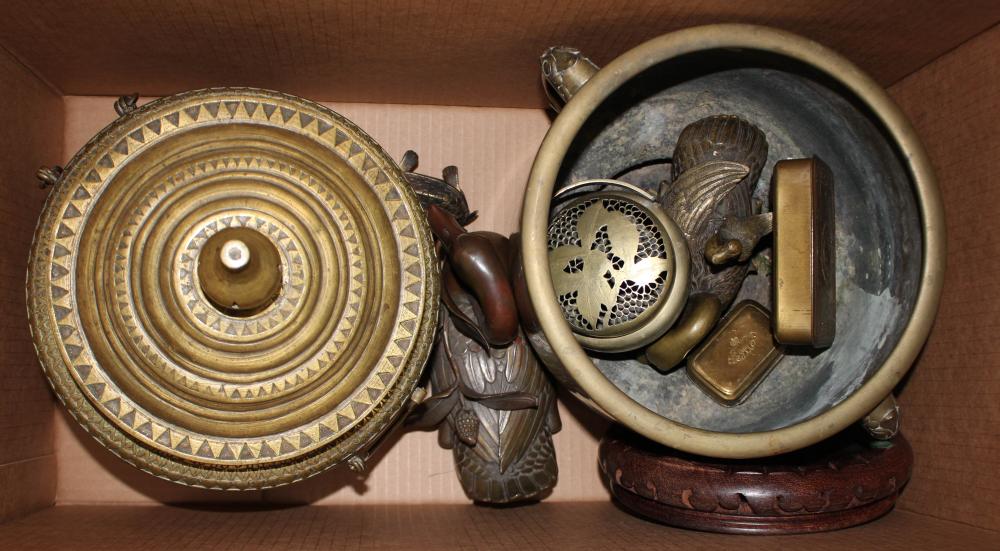 BOX LOT: ASIAN METALWARE