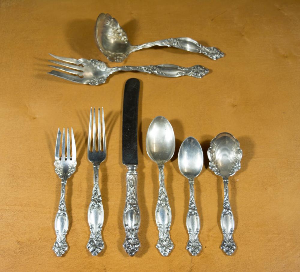 STERLING SILVER FLATWARE SET