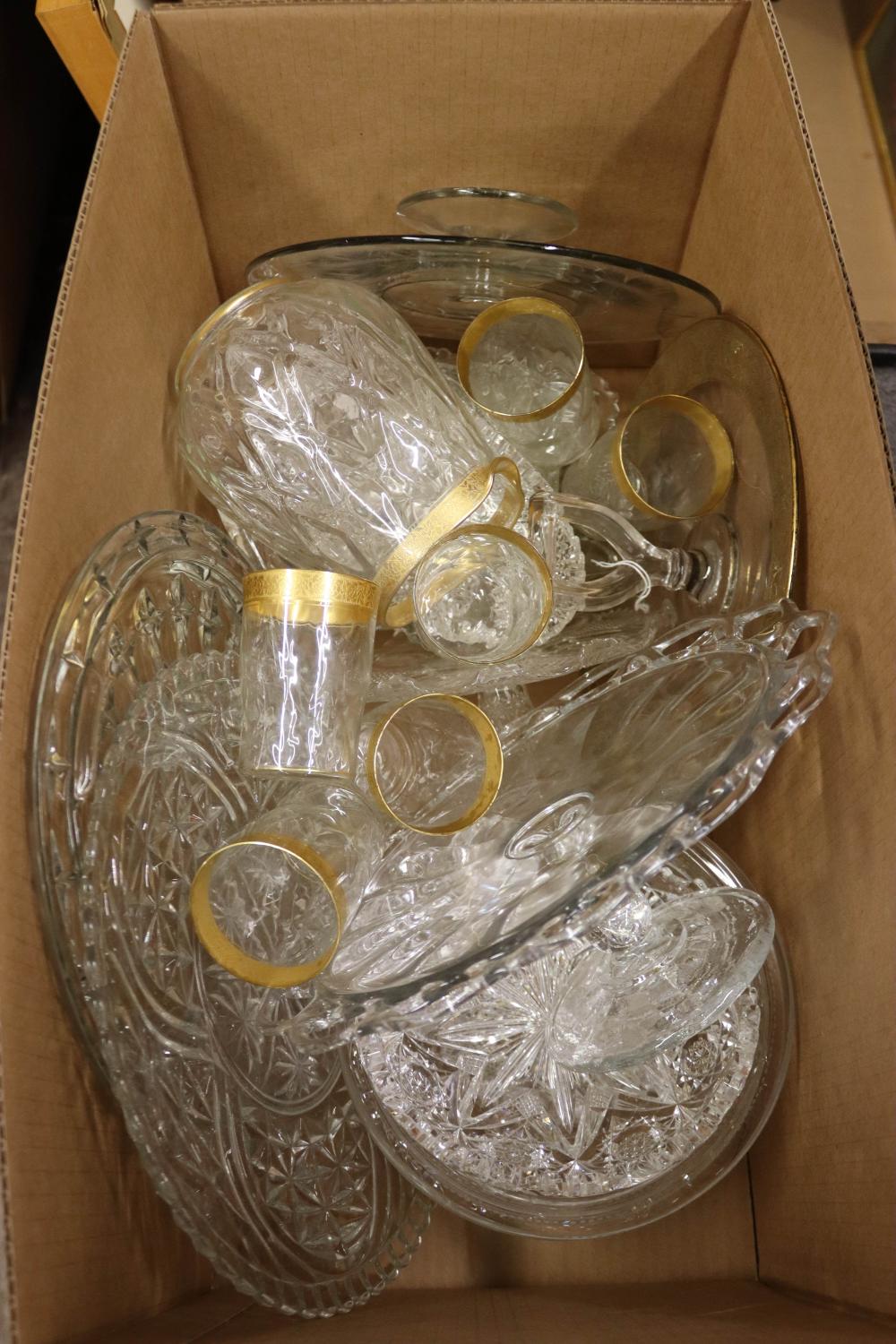 BOX LOT: CRYSTAL & GLASSWARE