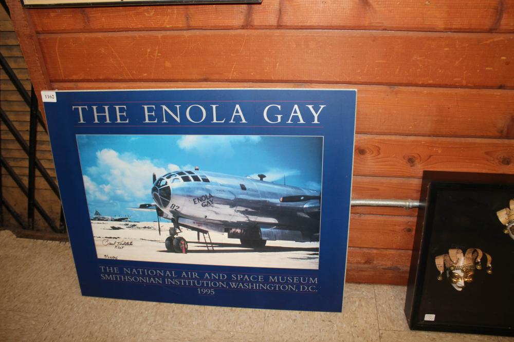THE ENOLA GAY, SIGNED POSTER