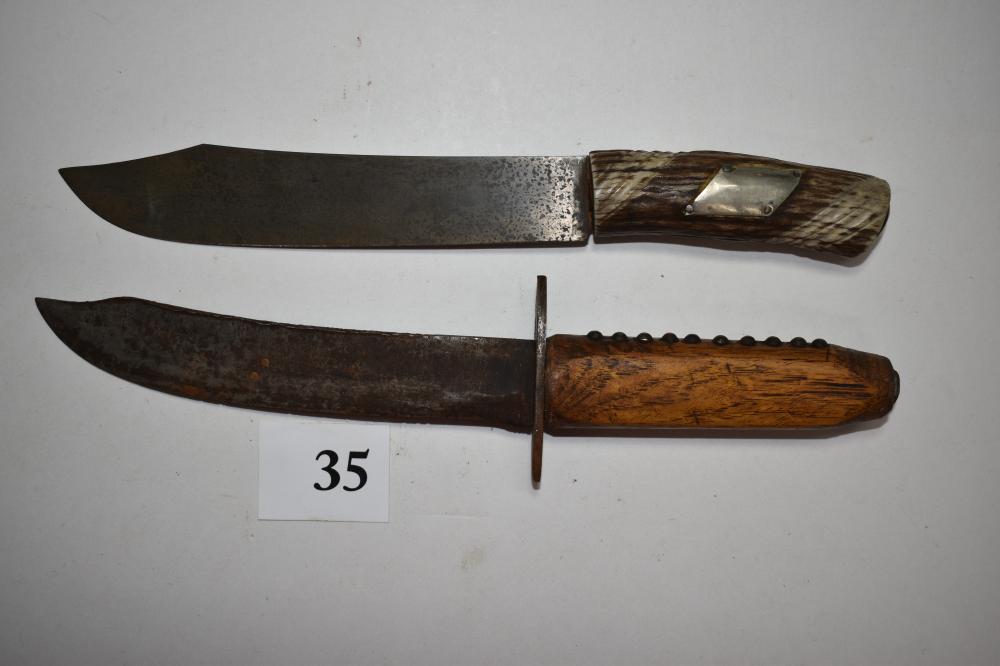 Two Hand Forged Primitive Bowies