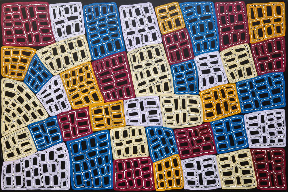 WALALA TJAPALTJARRI, ''Tingari'', Acrylic on linen., 122cm x 182cm