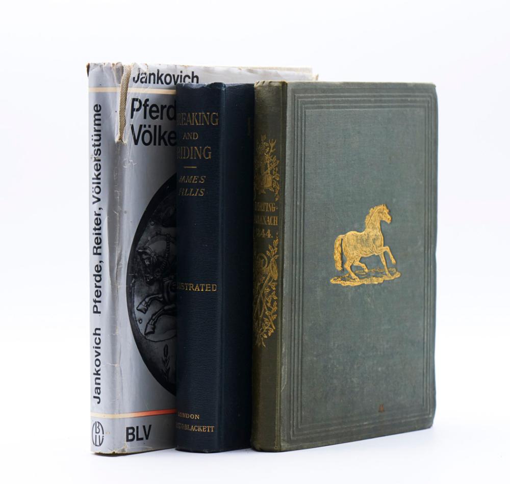 DESPORTO A CAVALO. Lote de 3 vols. encs.