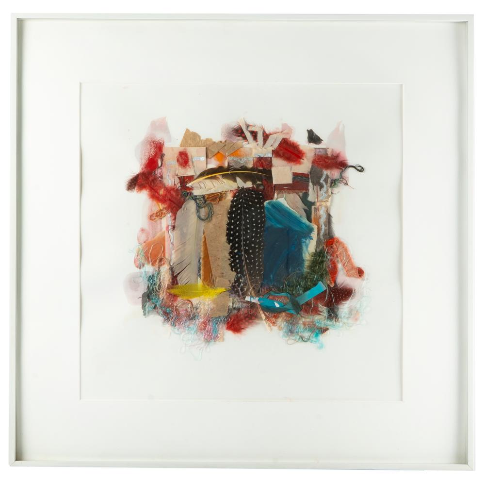 Elizabeth Rowland Mayor, "Arrangement" Mixed Media Collage, 1985