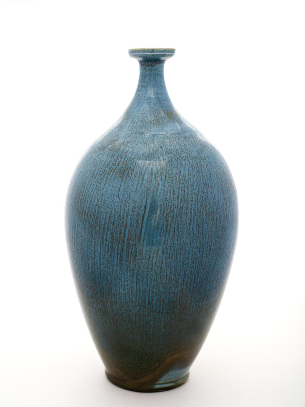William and Polia Pillin (1910-1985/1909-1992) Glazed California Bottleneck Vase