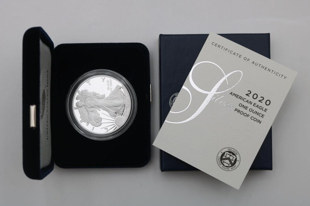 2020 SILVER AMERICAN EAGLE 1 OZ. PROOF COIN