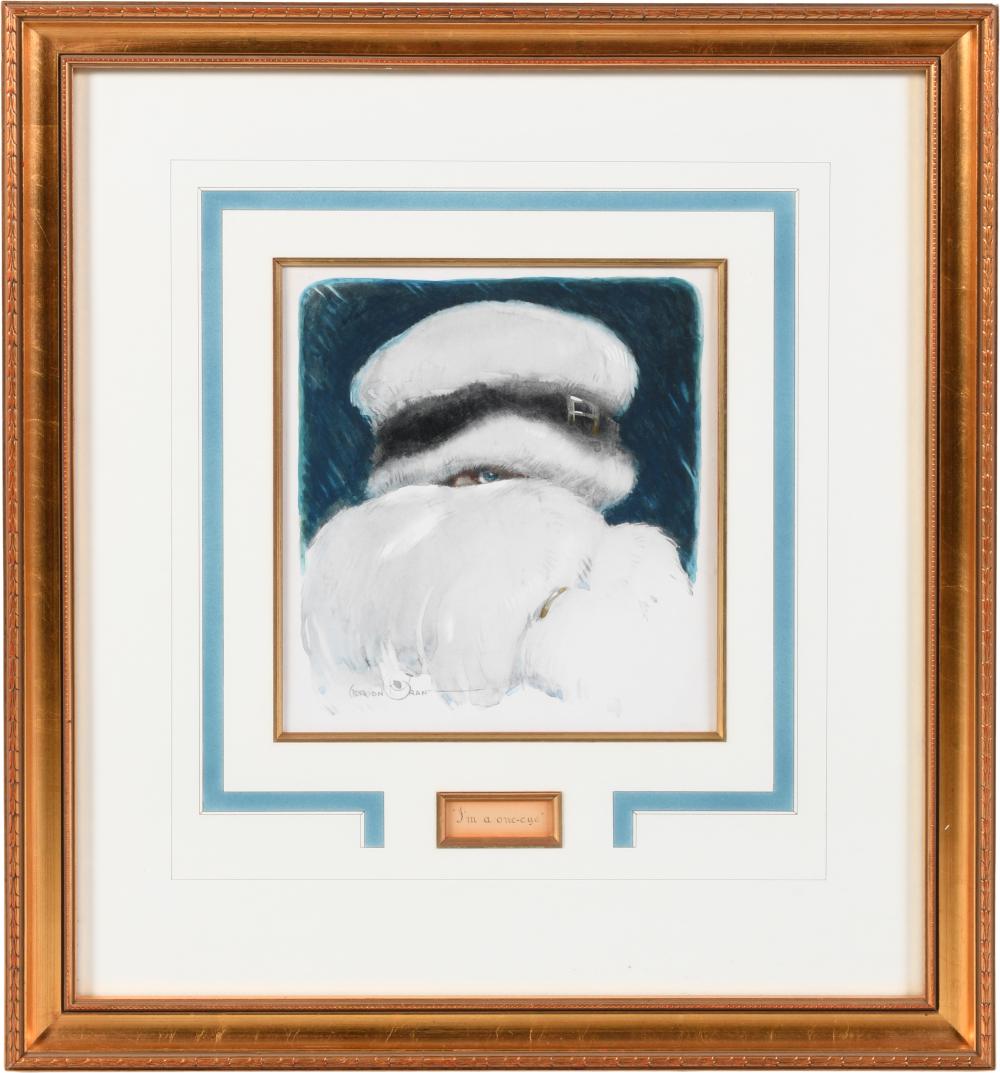 CIRCA 1915, I'M A ONE-EYE, Poster, Image: 9 1/4 x 8 1/4 in. (23.5 x 21 cm.), Frame: 21 1/4 x 19 in. (54 x 48.3 cm.)