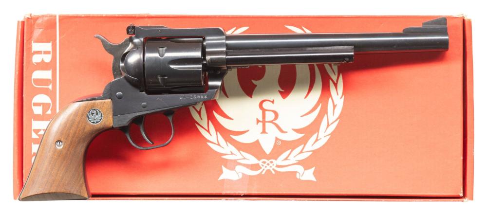 RUGER 30 CARB. NEW MODEL BLACKHAWK REVOLVER.