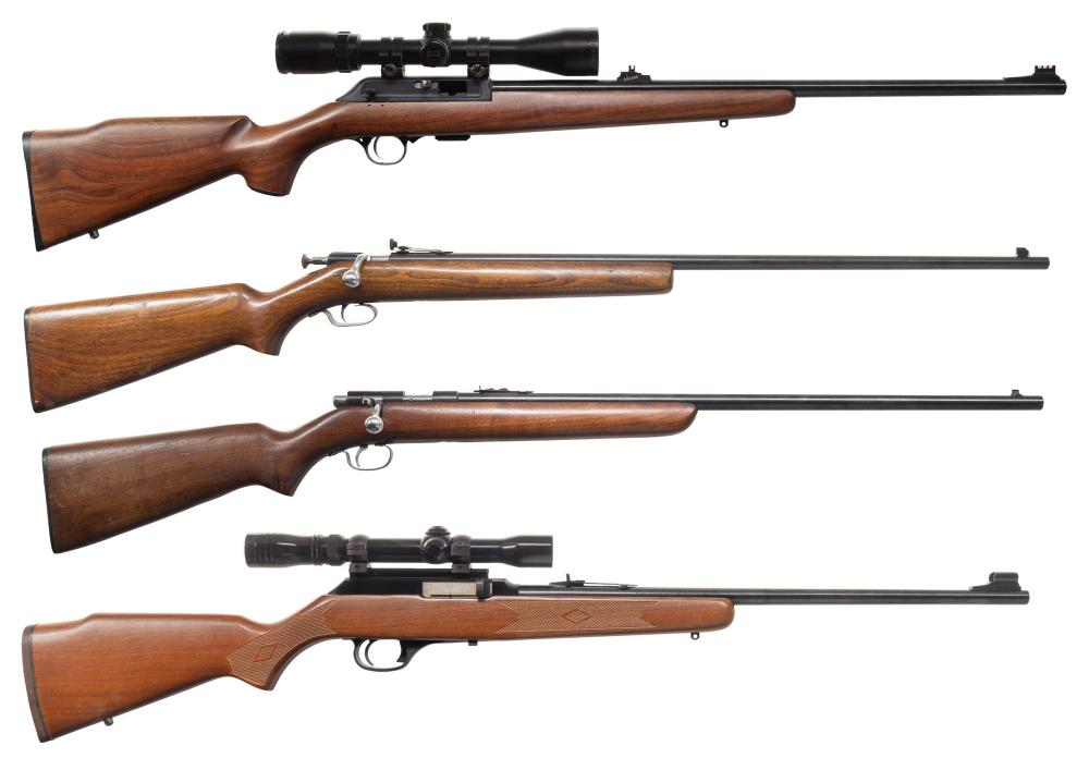 FOUR 22RF SPORTING RIFLES.