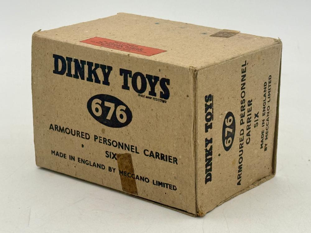 Trade box of 5 Dinky Toys No. 676 Armored Personnel Carriers