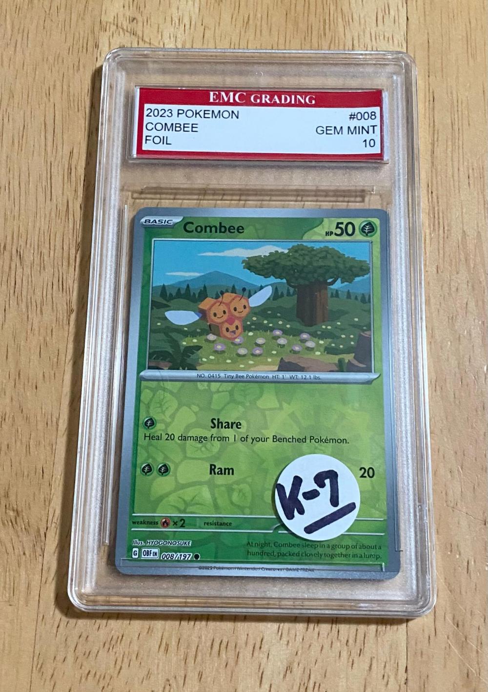 pokemon combee card 008/197 SV Obsidian Flames Reverse Holo Common TCG  Kawaii Collector Common Card Type Combee - Space-Time Smackdown A2-157