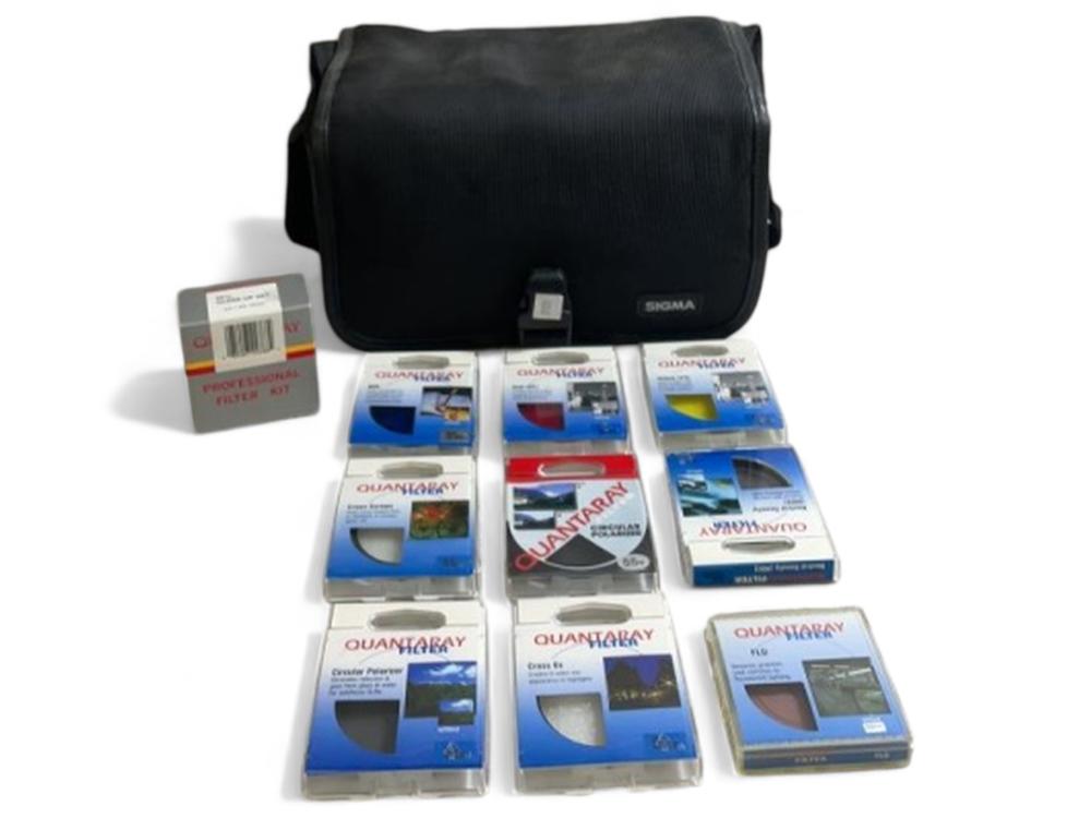 SIGMA Padded Black Camera Bag w/Mesh Pockets,