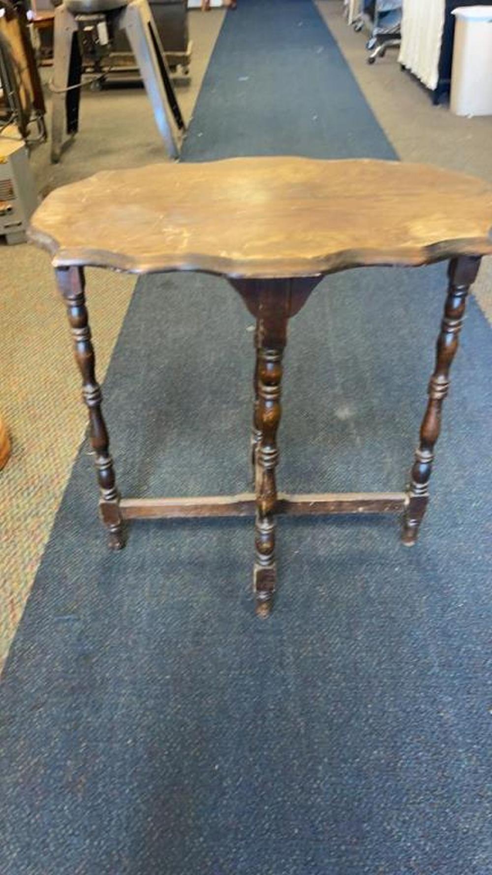 Vintage Wood Side Table Parlor Table