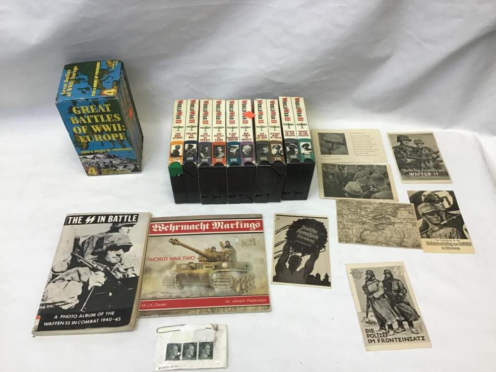 Hit ler Stamps, WWII Books, VHS