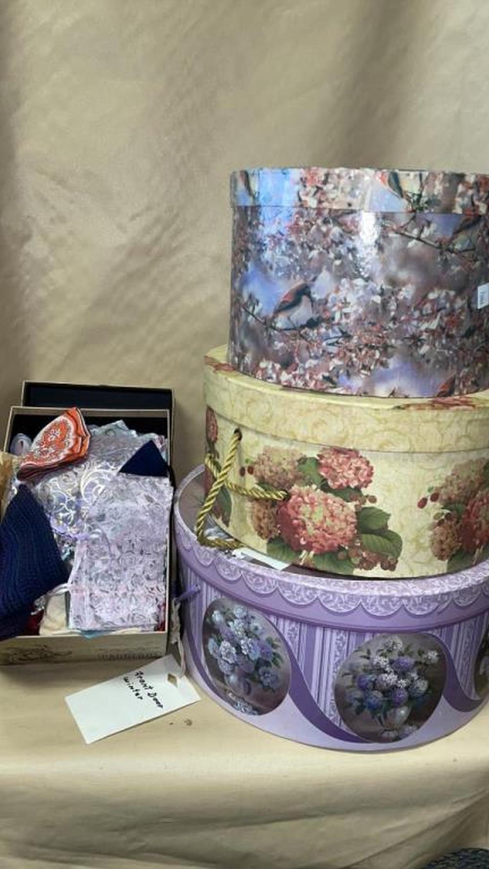 Silk Handkerchiefs, Jewelry Bags,Hat boxes