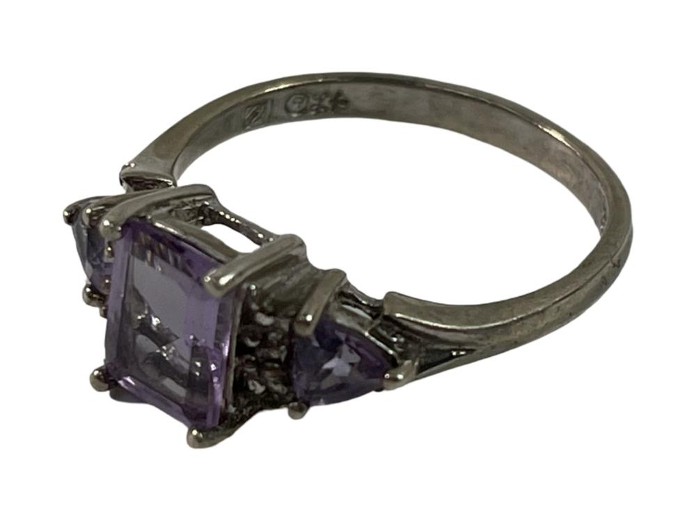 925 Silver & Amethyst Ladies Ring