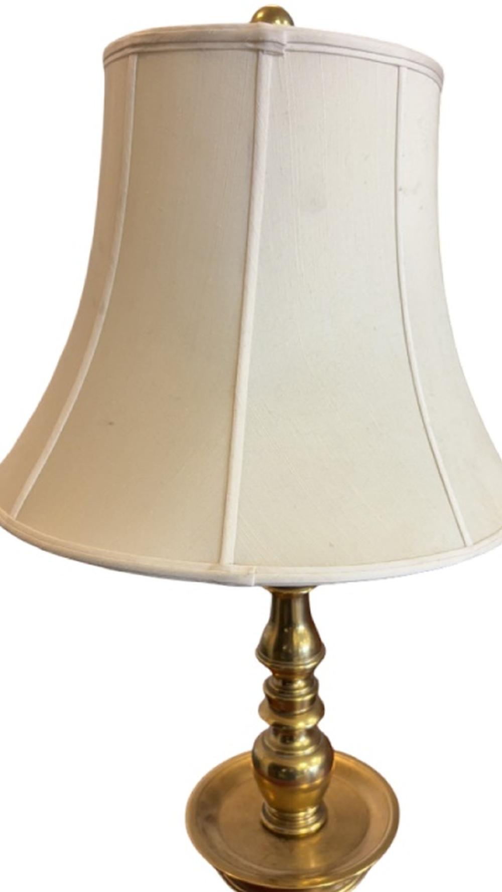 Solid Brass Dual Light Candlestick Lamp