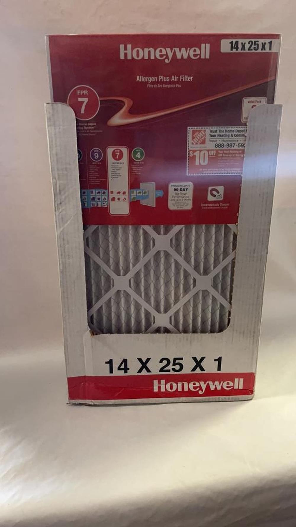 Honeywell Air Filters 14x25x1 image