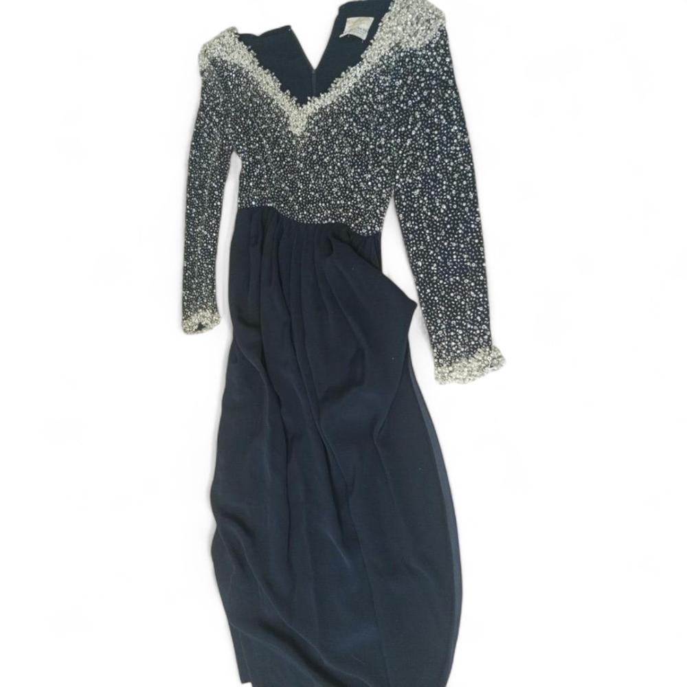 Vtg Embellished VICTORIA ROYAL LTD Evening Gown