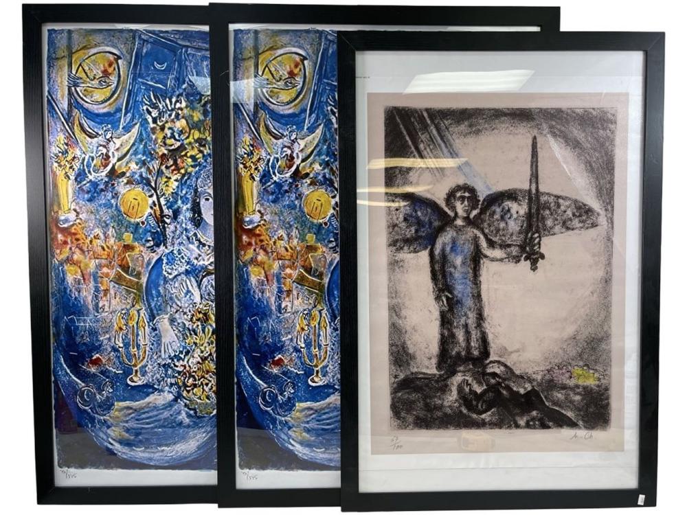 3 Marc Chagall Framed Canvas Prints