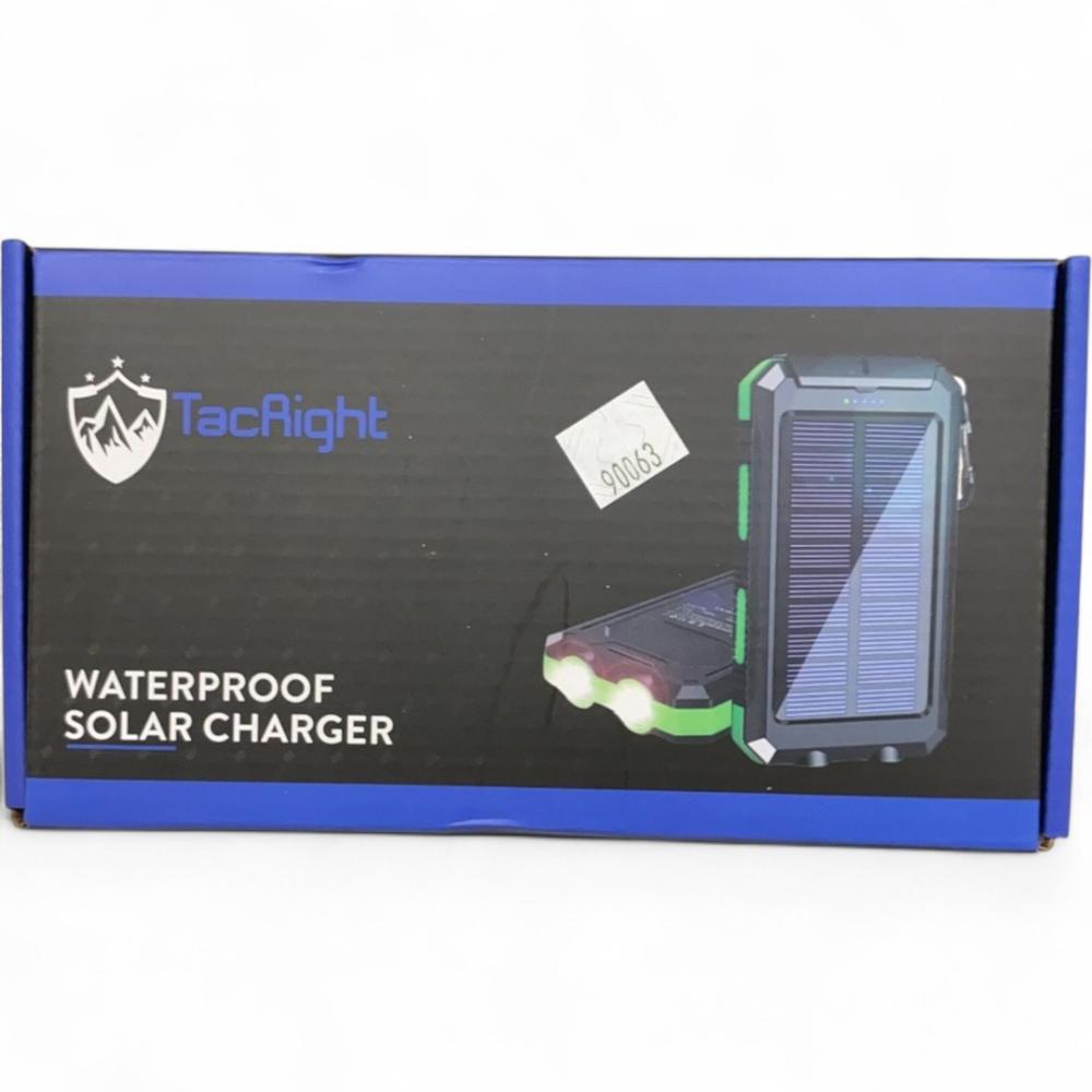 Tac Right Waterproof Solar Charger Power Bank