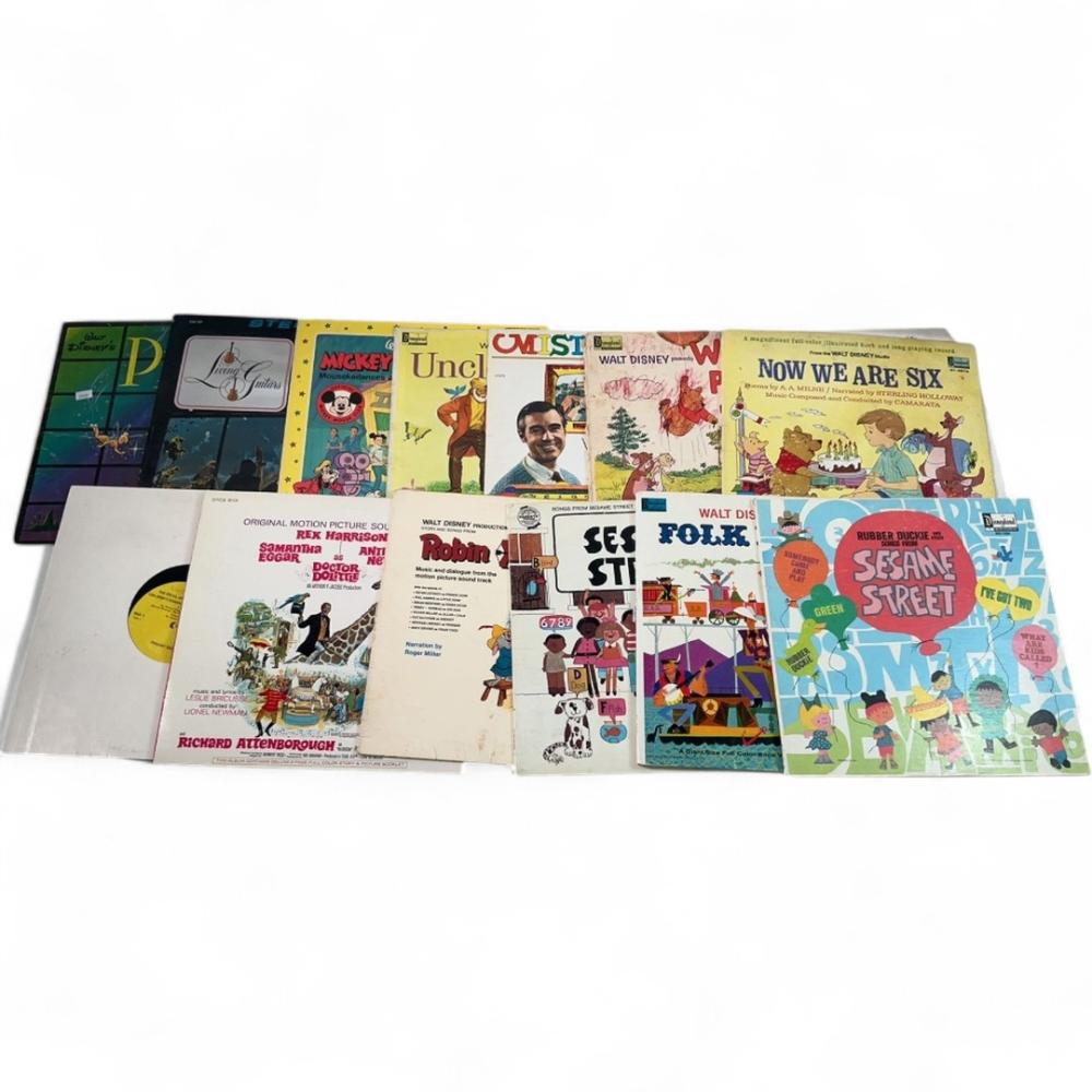 15 Children's and Themed Vinyl Records w/ Disney