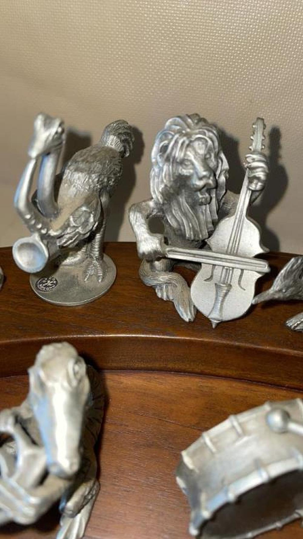Lot - 20 piece Hudson pewter animal Symphony