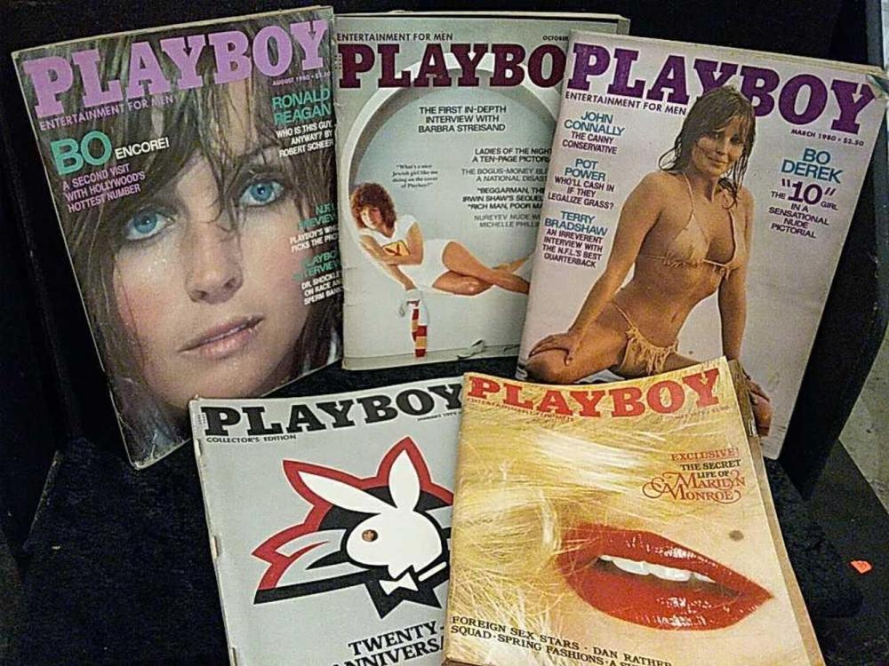 5 Vintage Playboy issues '79 and '80 Bo Derek,