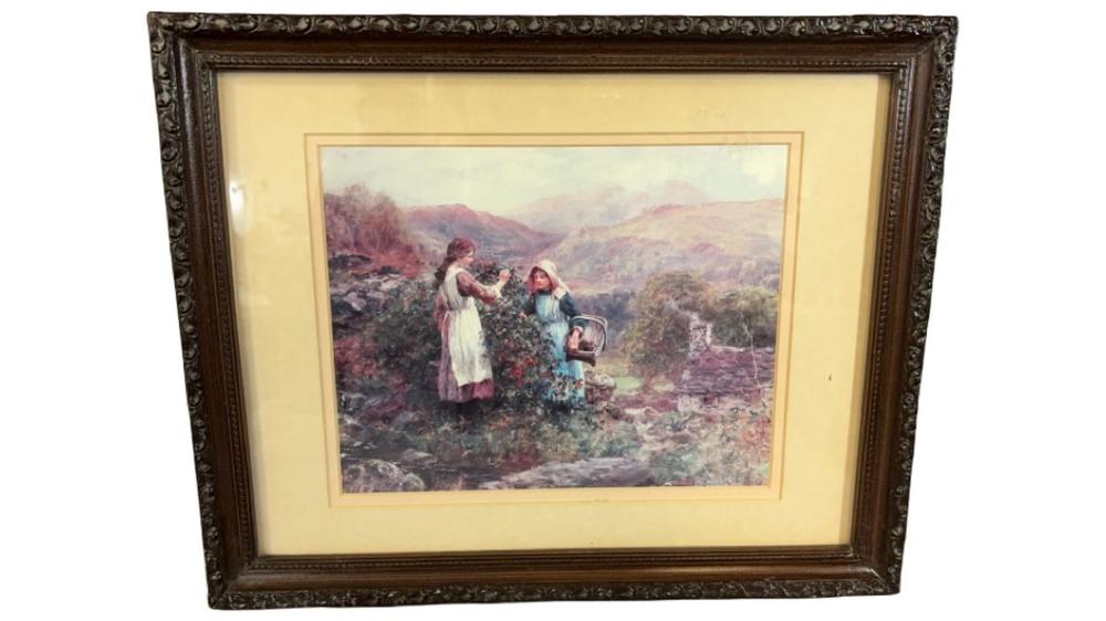 Giclee Print Painting "Blackberry Gatherers"
