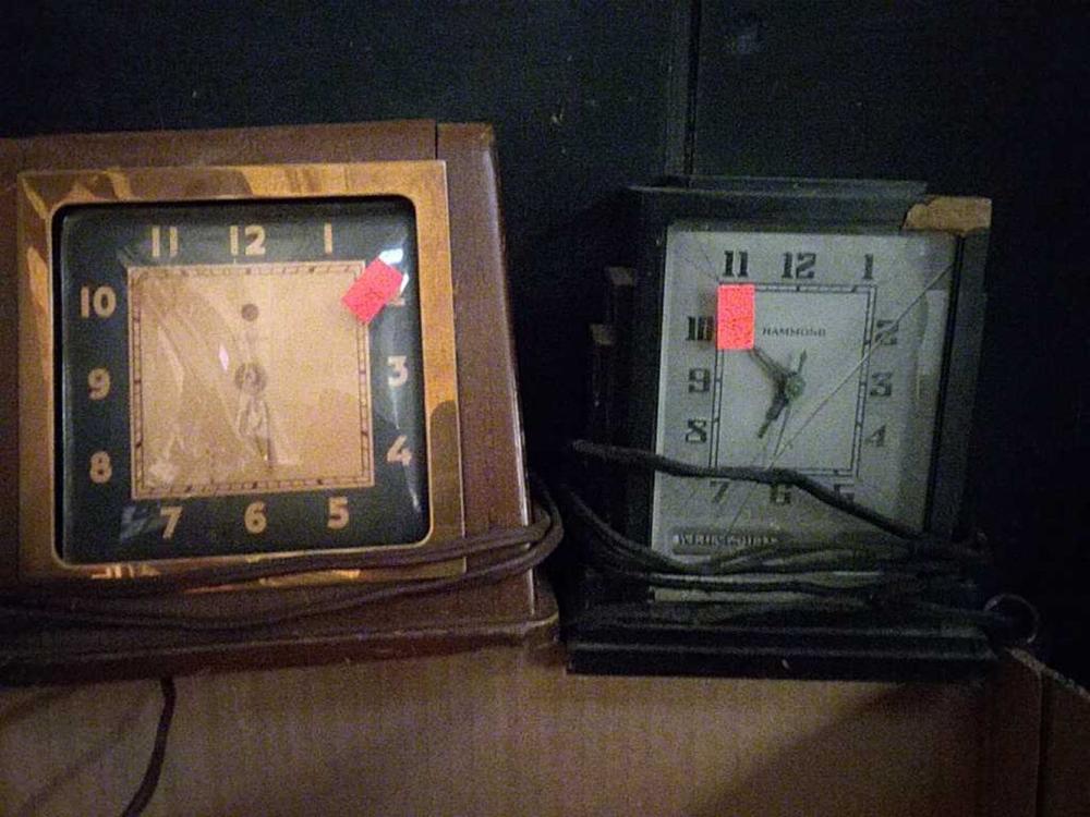 1940's Telechron, Hammond Art Deco Alarm Clocks