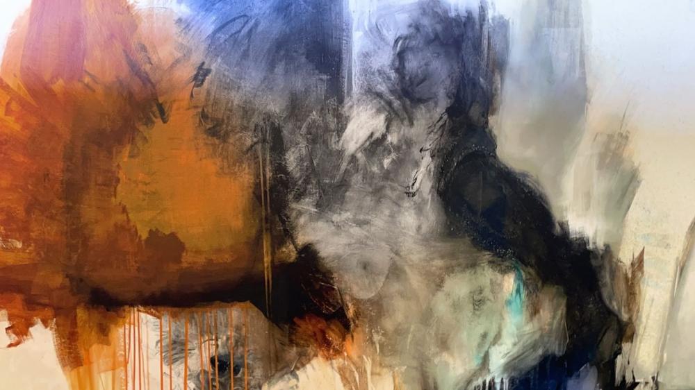 Lg Abstract Print on Canvas by Sarah Stockstill