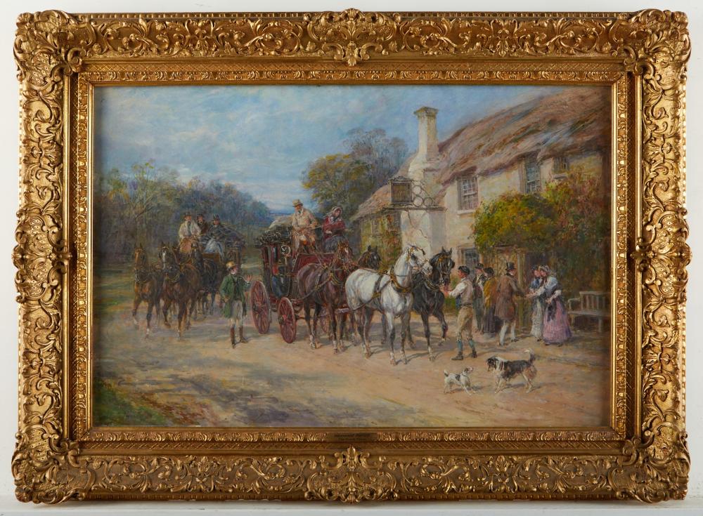 Heywood Hardy "The Fresh Team" Painting