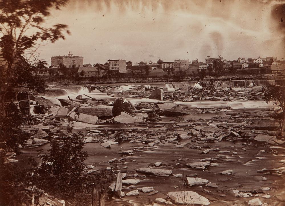 Benjamin Upton St. Anthony Falls 1863 Photograph