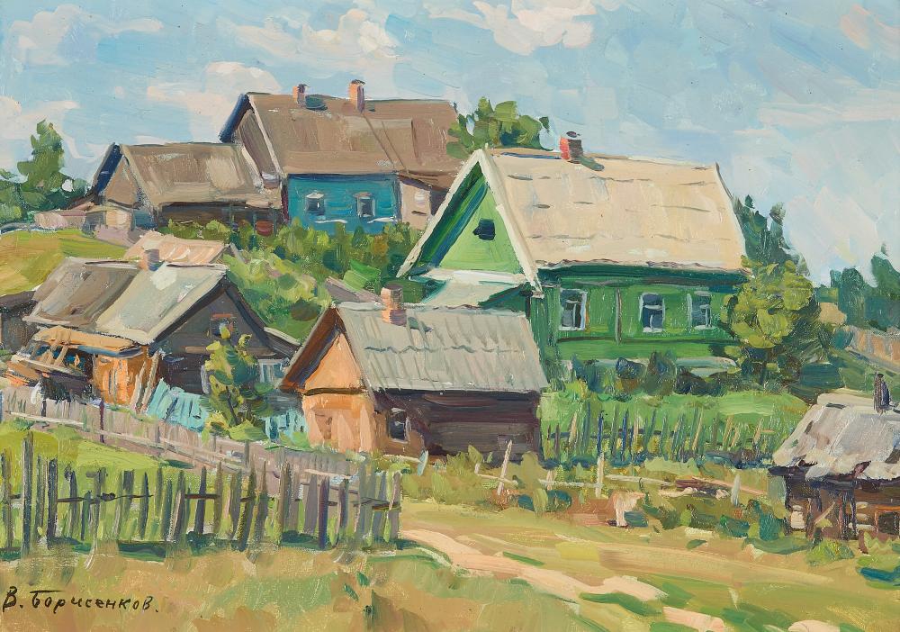 Vasily Pavlovich Borisenkov "Sunny Day" Painting