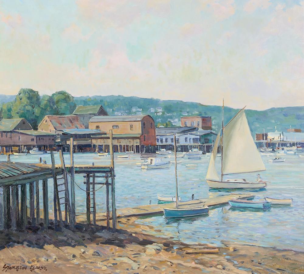 Stapleton Kearns "Smith Cove" Harbor Painting