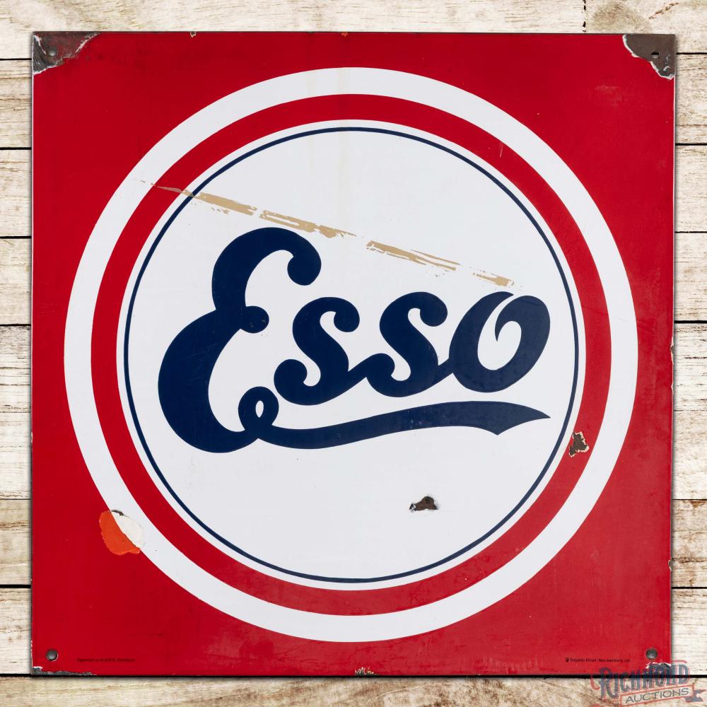 Esso Motor Oils 31" SSP Sign w/ Logo