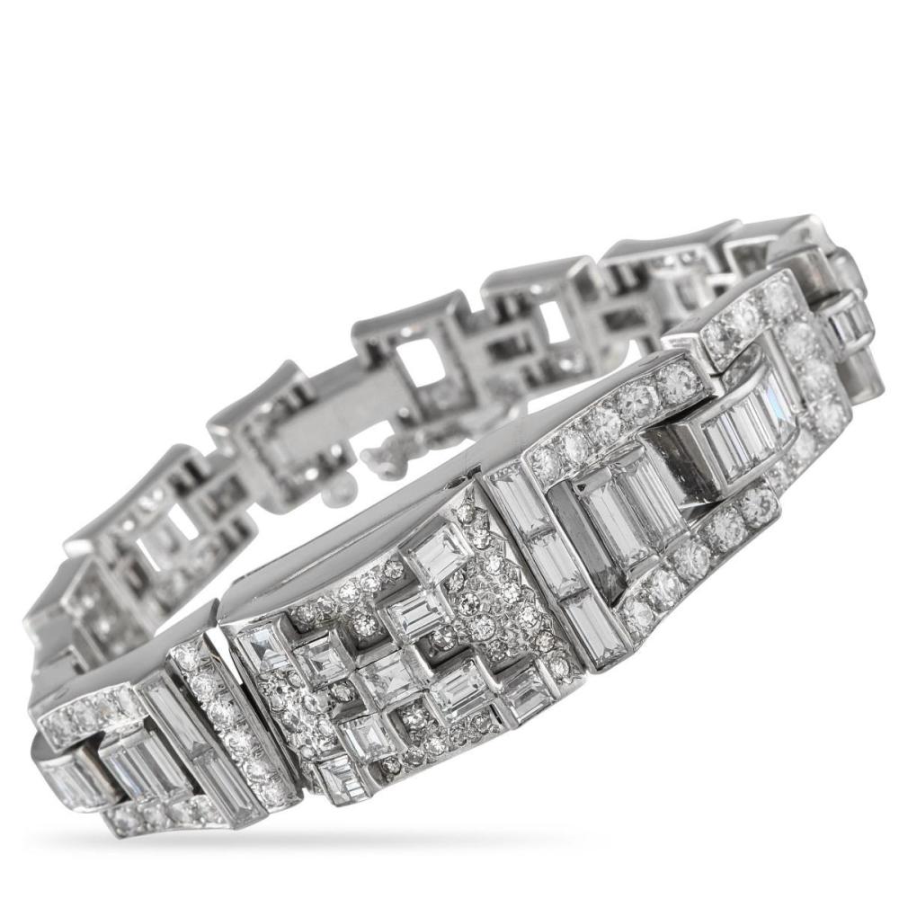 PLATINUM 11.16CT DIAMOND BRACELET
