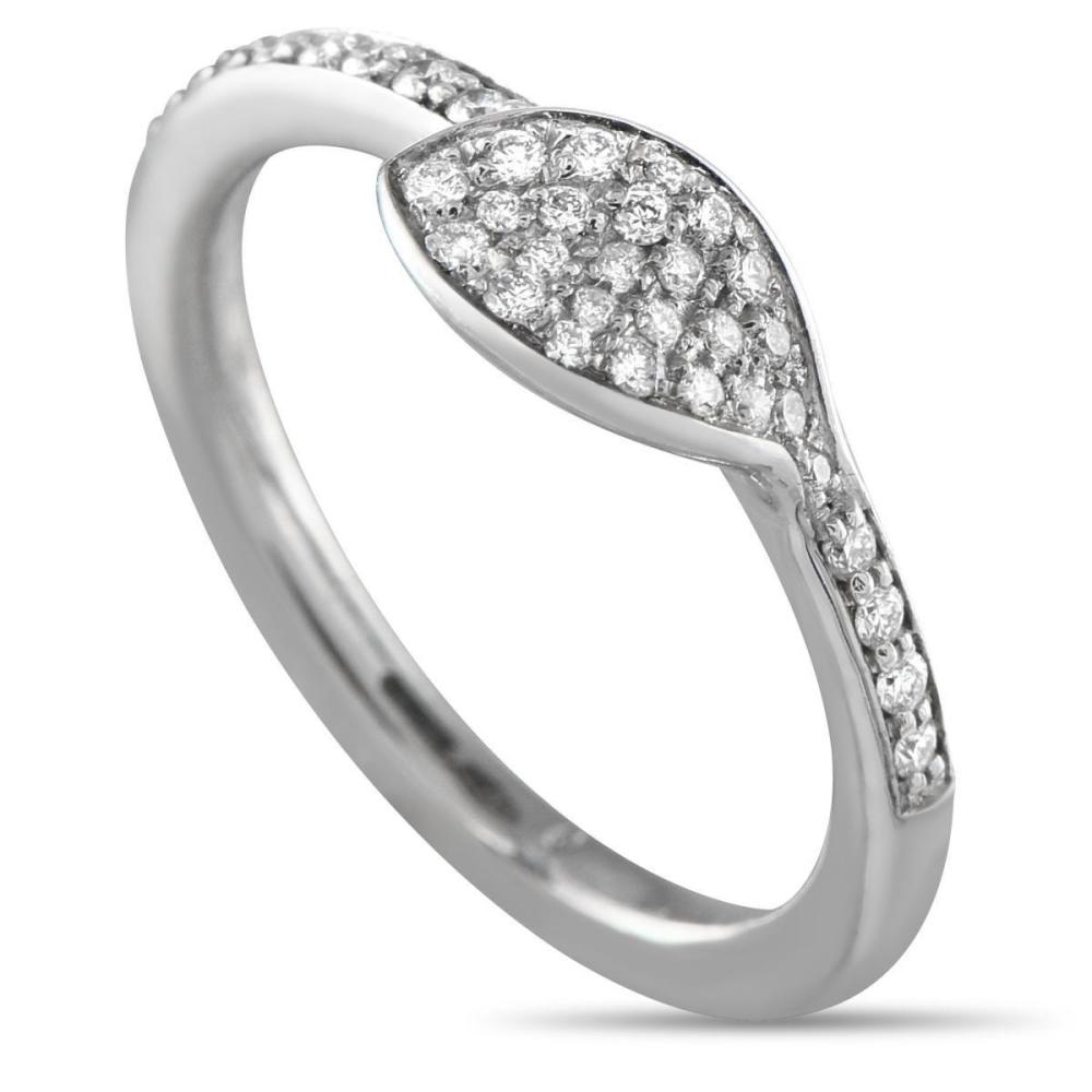 PASQUALE BRUNI 18K WHITE GOLD 0.33CT DIAMOND RING