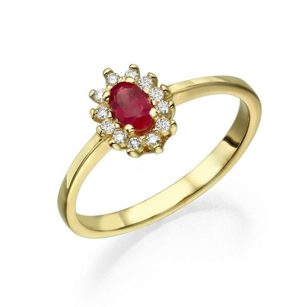 14kt Yellow Gold 0.35ctw Diamond Ring