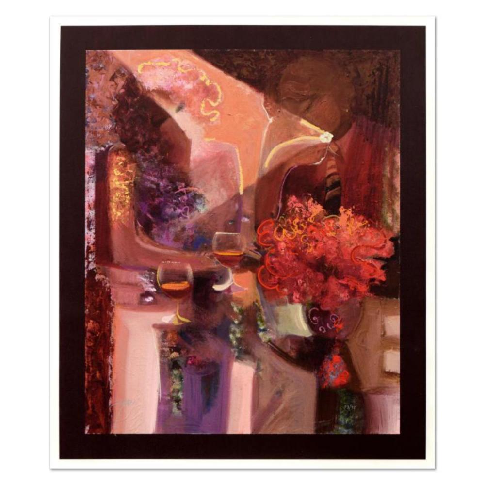 Sabzi, "Meaning of Night" Limited Edition Hand Embellished on Canvas, Numbered and Hand Signed with Certificate.